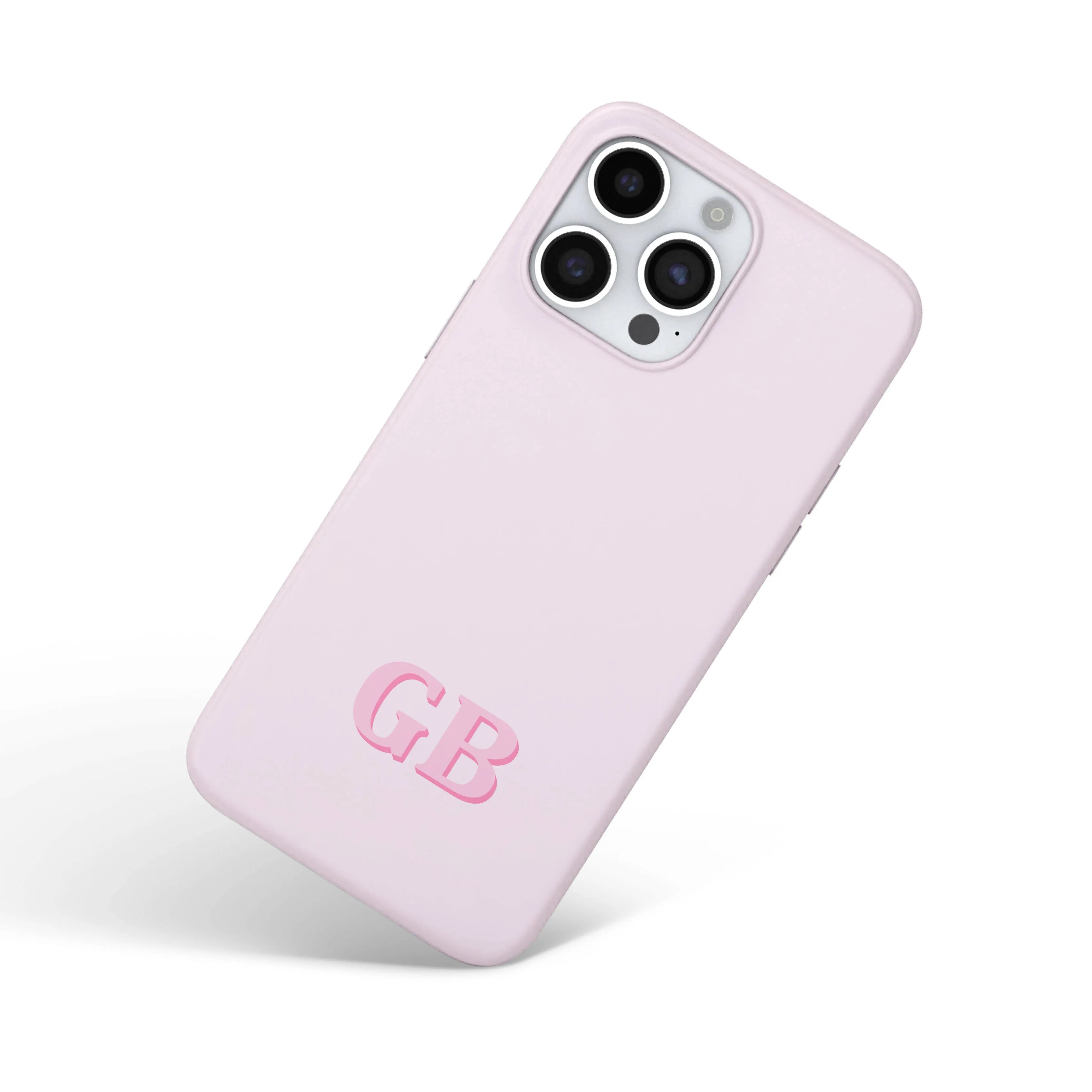 Pink Initial Personalized Cell Phone Case | Modern Custom iPhone or Samsung | Minimalist Design sold by Roxie’s Picks