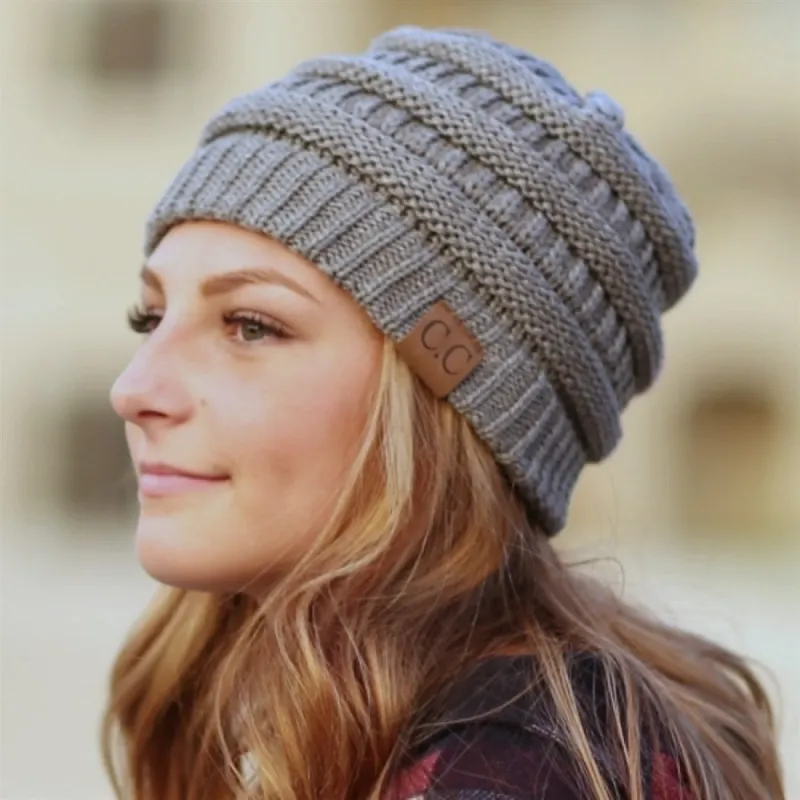 CC Beanie Popular Unisex Cable Knit Men Women Kids Skully Winter Hats by Truly Contagious sold by Roxie’s Picks