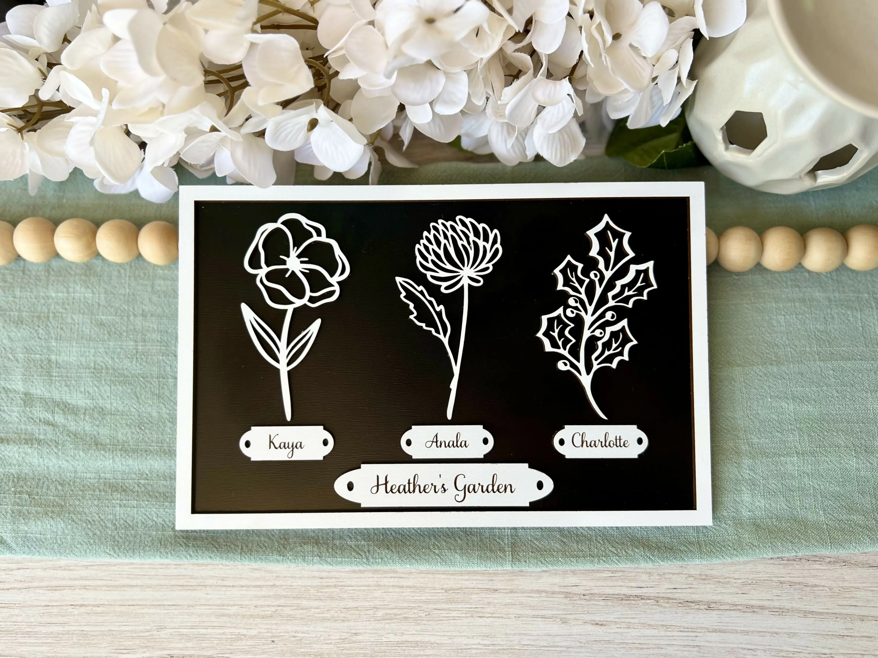 Personalized Mother’s Day Gift - Birth Flower Gift for Mom - Grandmother Gift - Mother's Day Present - Birth Flower Sign sold by Roxie’s Picks product image thumbnail 4
