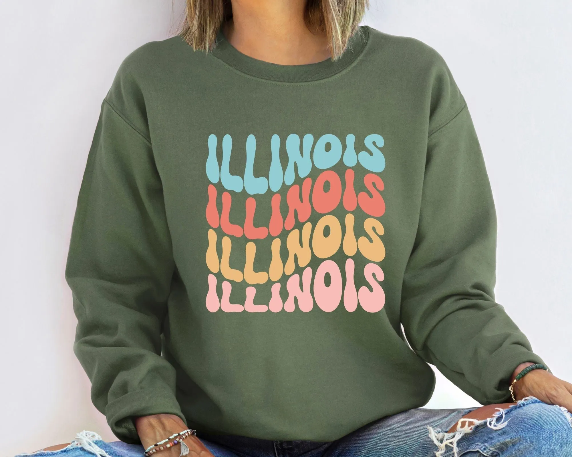 Retro State Sweatshirt sold by Roxie’s Picks product image thumbnail 5