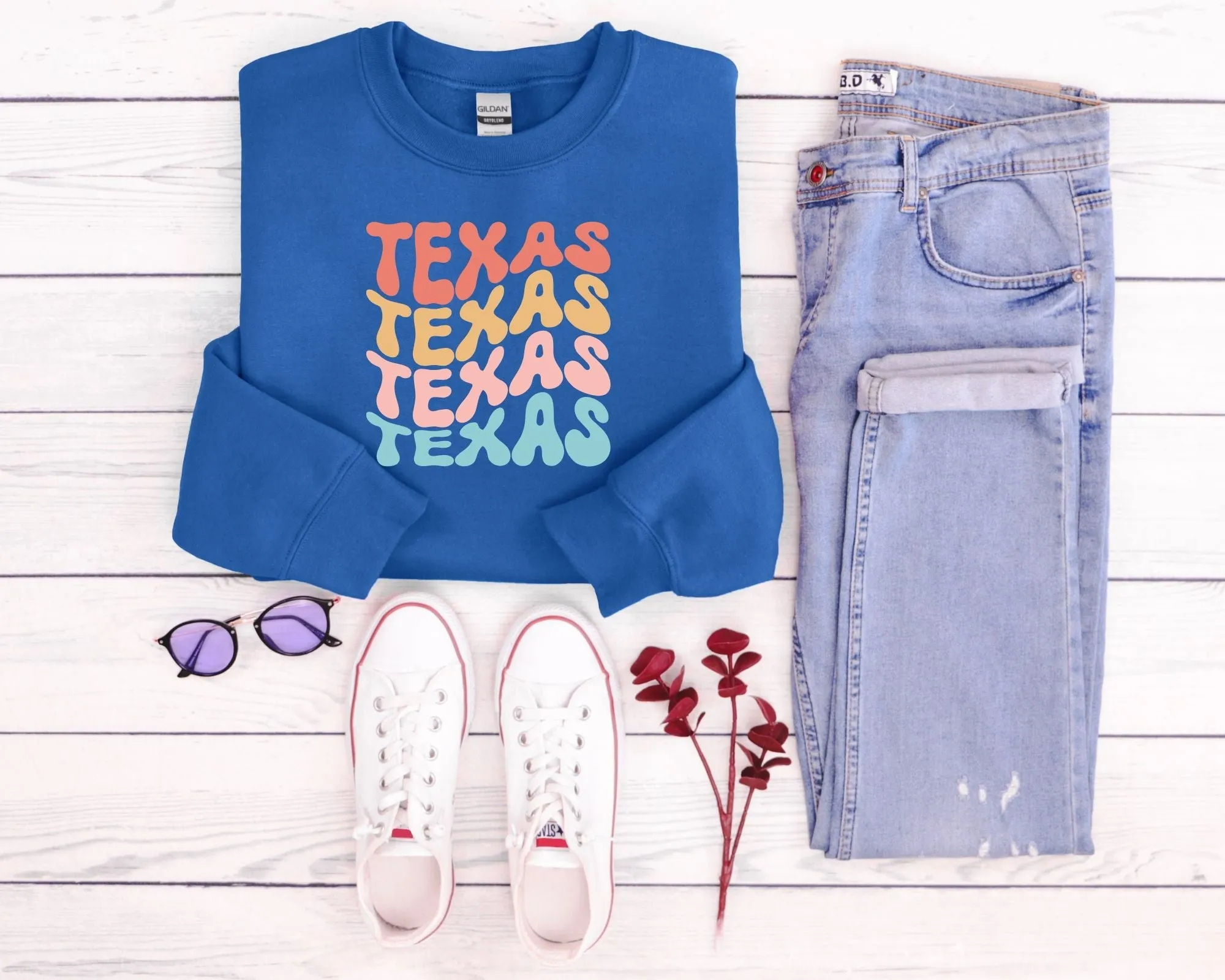 Retro State Sweatshirt sold by Roxie’s Picks product image thumbnail 4