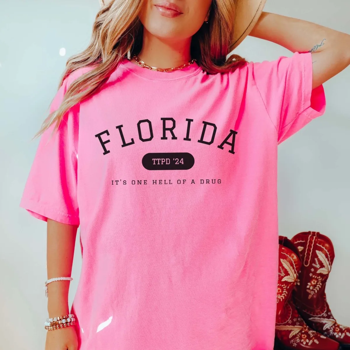 Florida TTPD One Hell Of A Drug Comfort Color Tee sold by Roxie’s Picks product image thumbnail 5
