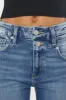 Kancan High Rise Wide Waistband Slim Straight Jeans sold by Roxie’s Picks