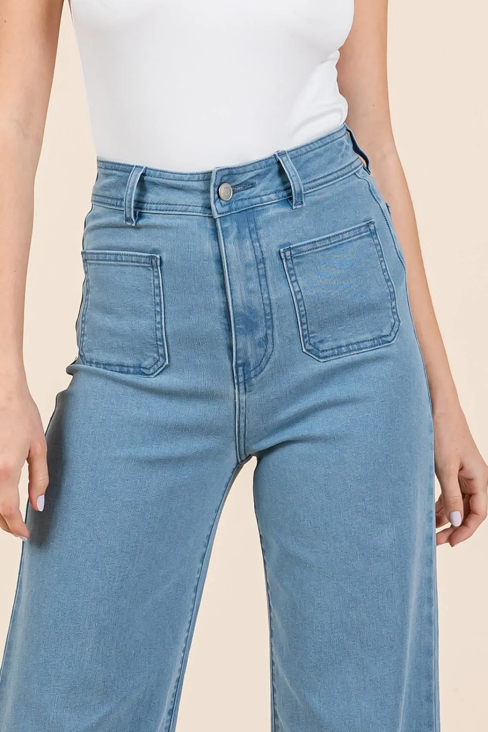 Mittoshop High Waist Wide Leg Jeans sold by Roxie’s Picks product image thumbnail 3