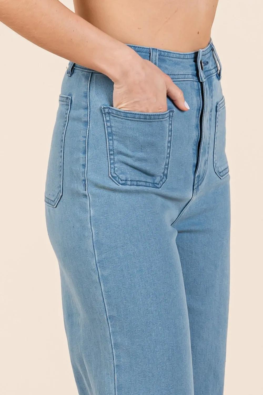 Mittoshop High Waist Wide Leg Jeans sold by Roxie’s Picks product image thumbnail 4