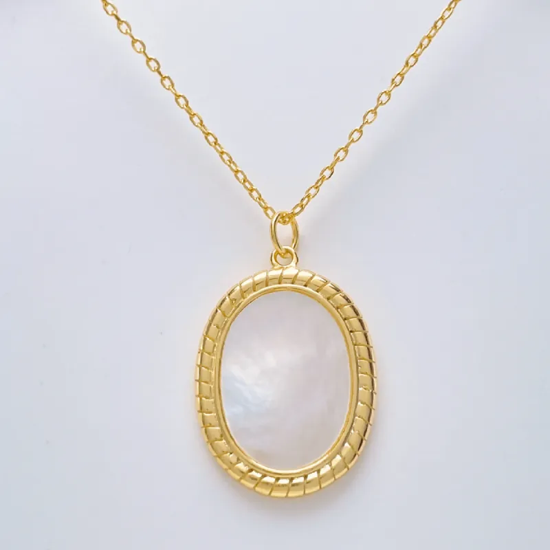 Copy of Soleil Gold Silver Circles Pendant Necklace 18K Gold Vermeil sold by Roxie’s Picks