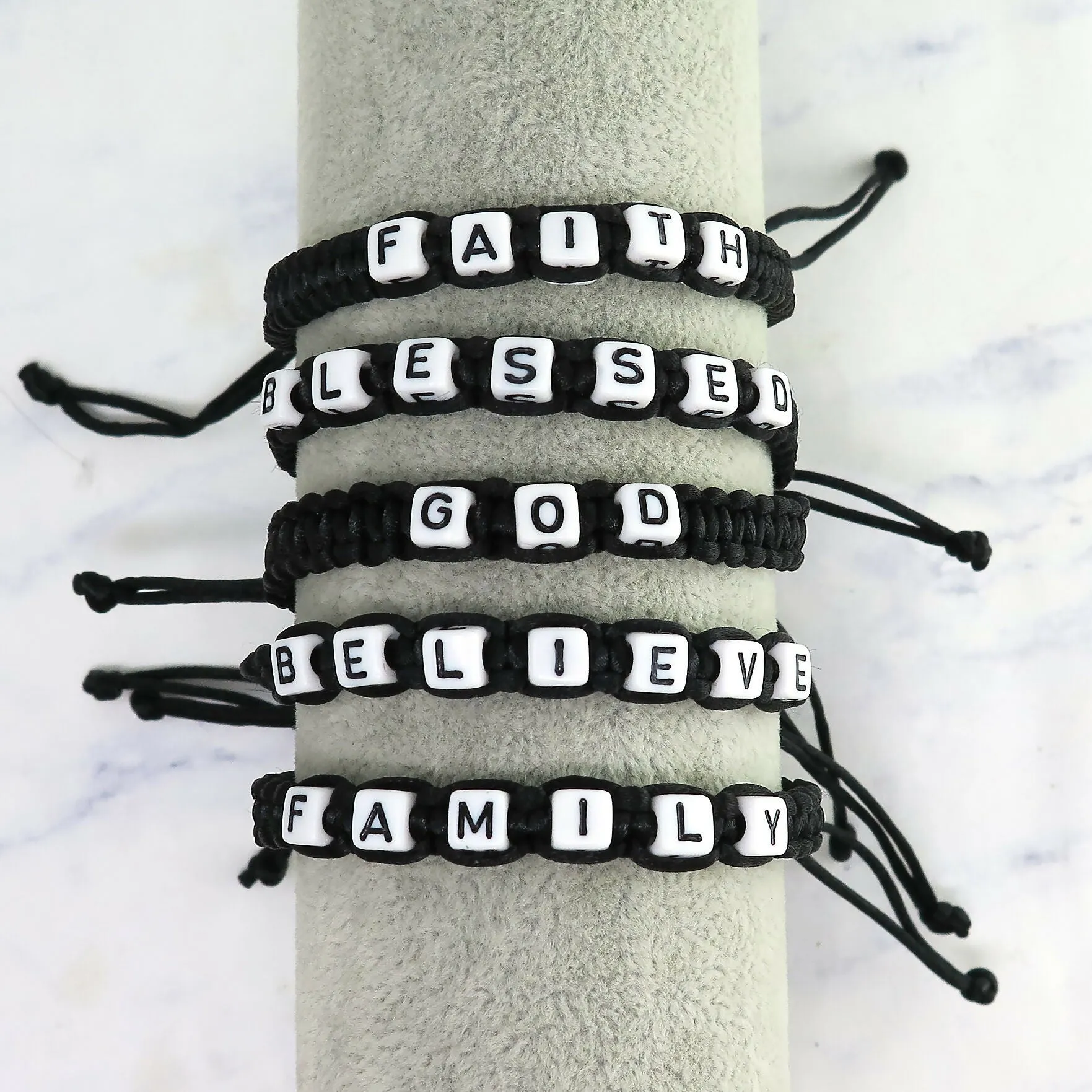 Macrame Friendship Message Bracelets sold by Roxie’s Picks product image thumbnail 3