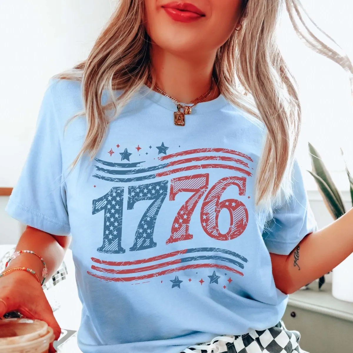 1776 Stars and Stripes Graphic Tee sold by Roxie’s Picks product image thumbnail 3