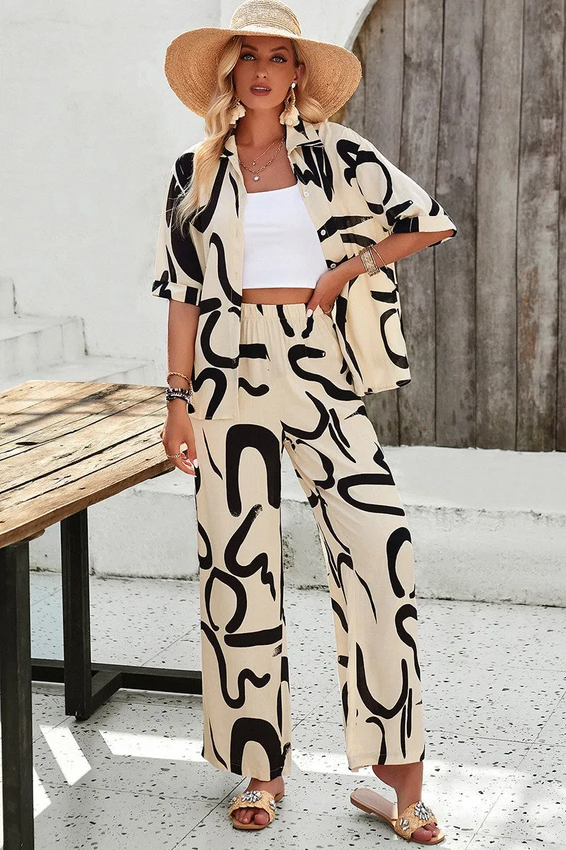 Artsy Chic Buttoned Blouse Set sold by Roxie’s Picks product image thumbnail 4