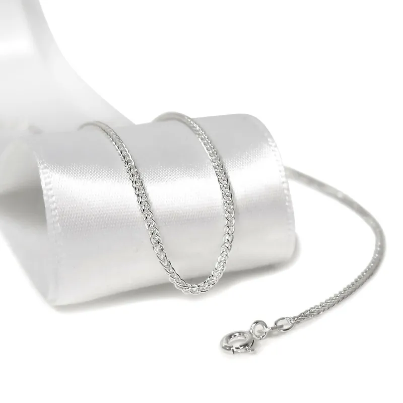 Italian Solid Sterling Silver Wheat Chain sold by Roxie’s Picks