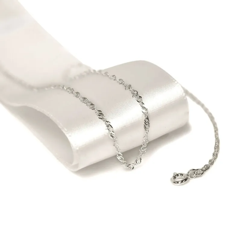 Italian Solid Sterling Silver Singapore Chain sold by Roxie’s Picks
