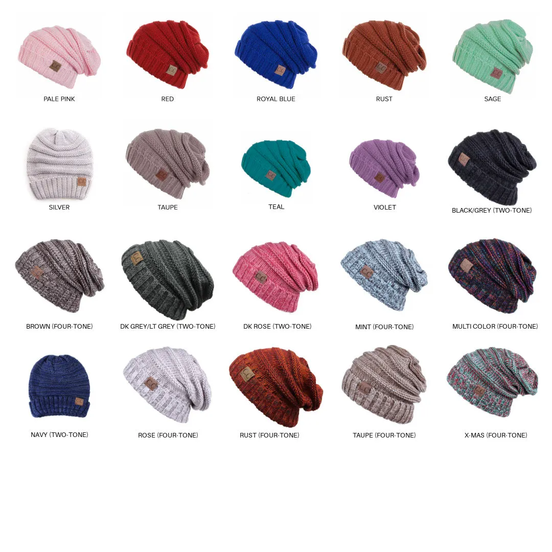 CC Minimalist Slouch Beanies Hats sold by Roxie’s Picks product image thumbnail 3