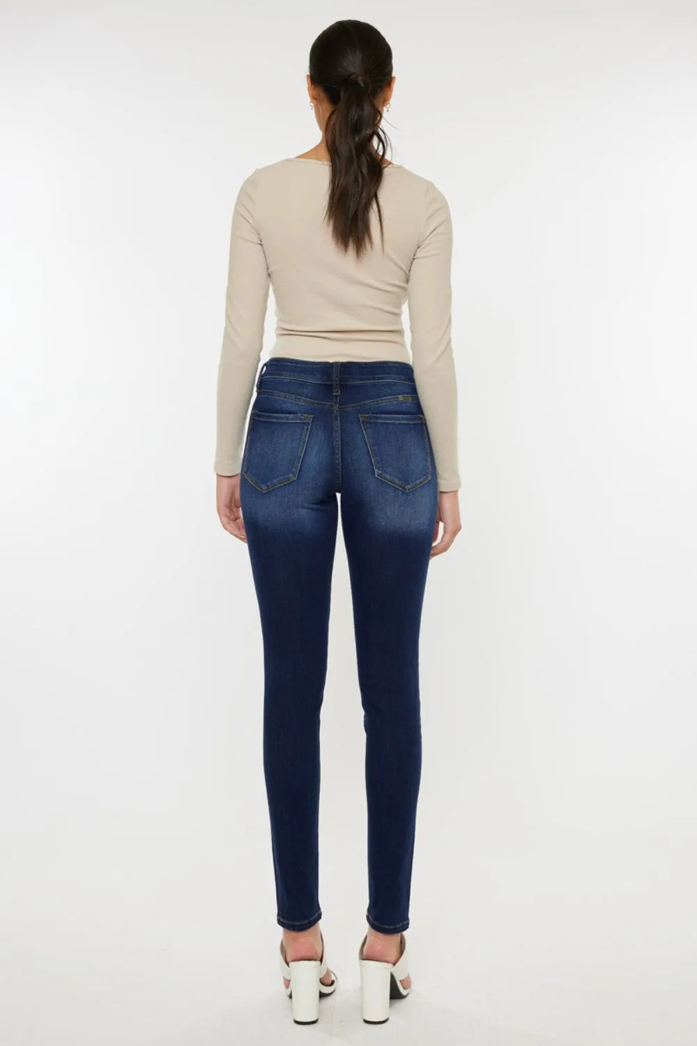 Kancan Mid Rise Gradient Skinny Jeans sold by Roxie’s Picks product image thumbnail 2
