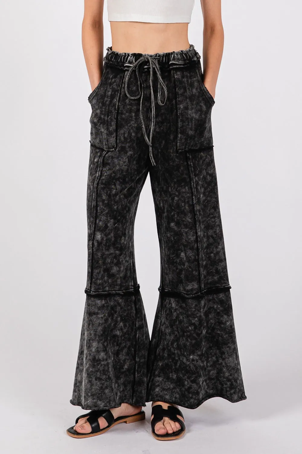 SAGE + FIG Mineral Washed Terry Wide Leg Pants sold by Roxie’s Picks product image thumbnail 5