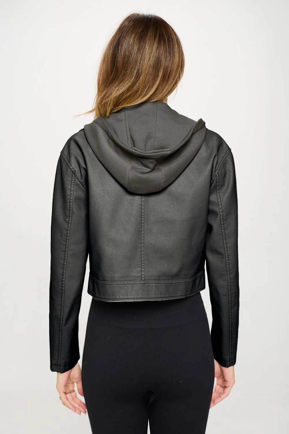 Coalition LA Snap Down Cropped Hooded Jacket sold by Roxie’s Picks product image thumbnail 2