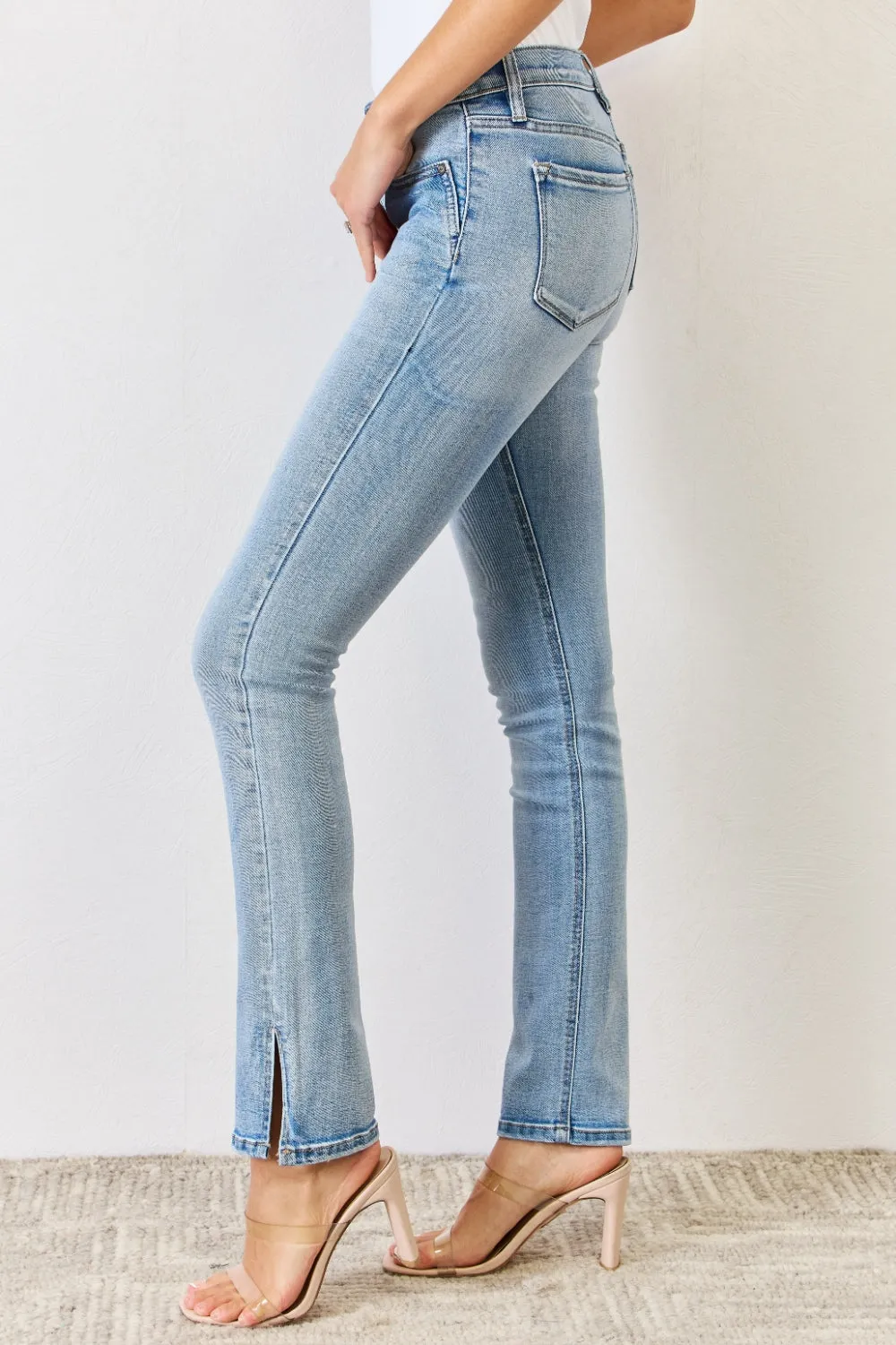 Kancan Full Size Mid Rise Y2K Slit Bootcut Jeans sold by Roxie’s Picks product image thumbnail 2
