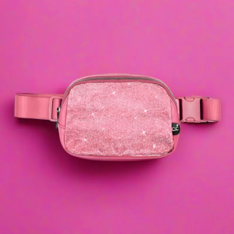 CC Brand Rhinestone Fanny Pack by Truly Contagious sold by Roxie’s Picks