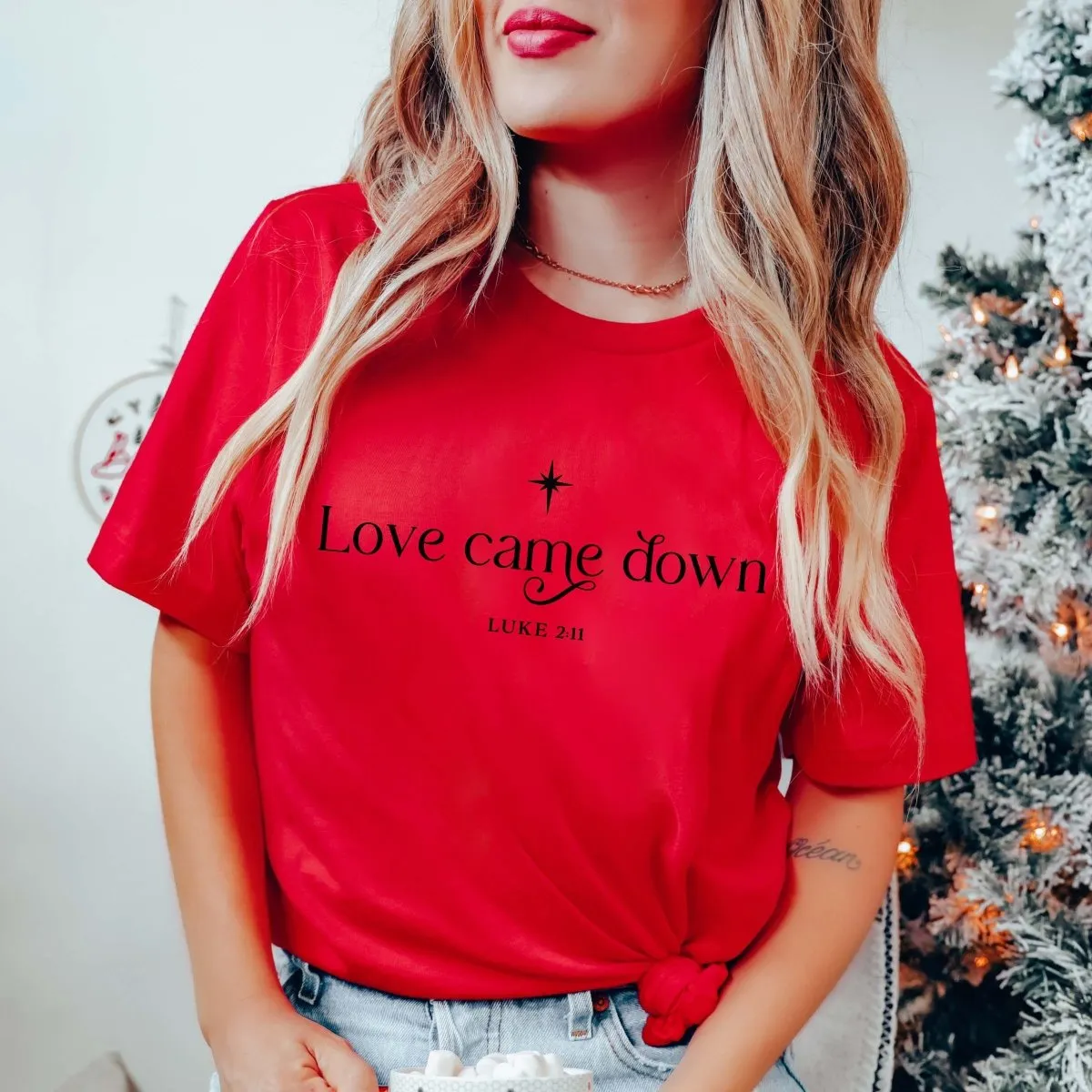 Love Came Down Bella Graphic Tee sold by Roxie’s Picks product image thumbnail 4