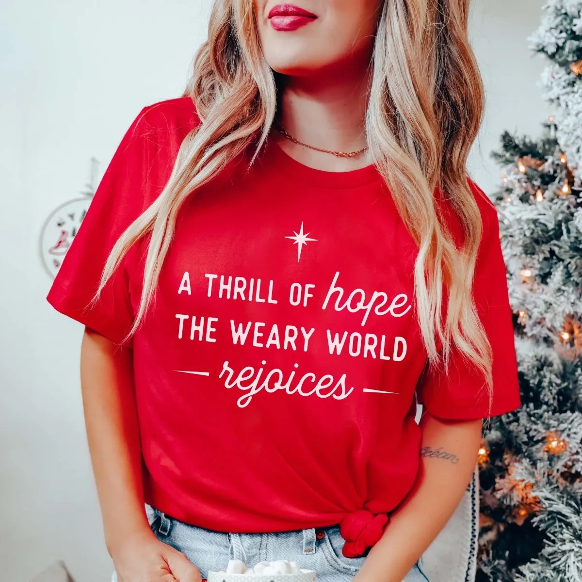 Thrill Of Hope Bella Graphic Tee sold by Roxie’s Picks product image thumbnail 3