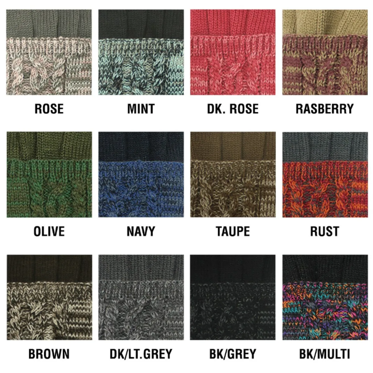 CC Touchscreen Glove w/ Cuff & Pom sold by Roxie’s Picks product image thumbnail 2