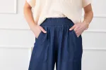 Side Pockets High Waist Wide Leg Lightweight Jeans sold by Roxie’s Picks