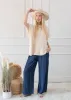 Side Pockets High Waist Wide Leg Lightweight Jeans sold by Roxie’s Picks