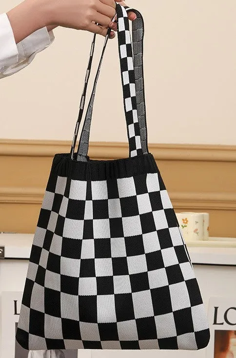 Checkered Tote Bag sold by Roxie’s Picks
