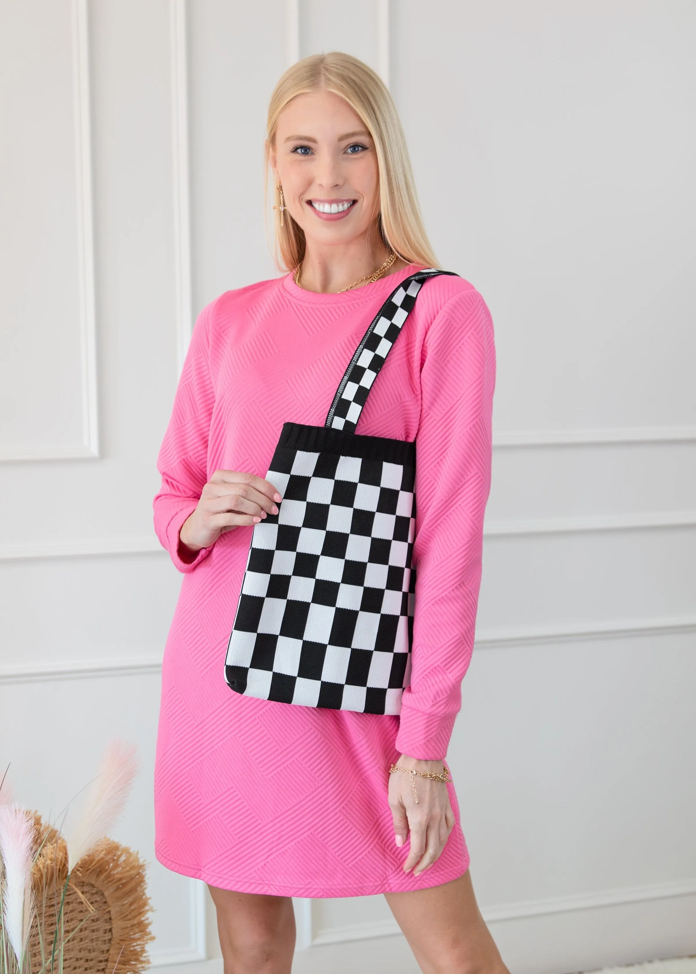 Checkered Tote Bag sold by Roxie’s Picks product image thumbnail 2