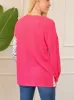 Patchwork & Color Block Ribbed Top sold by Roxie’s Picks