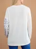 Patchwork & Color Block Ribbed Top sold by Roxie’s Picks