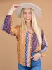 Long Sleeve Button Down Shift Shirt sold by Roxie’s Picks
