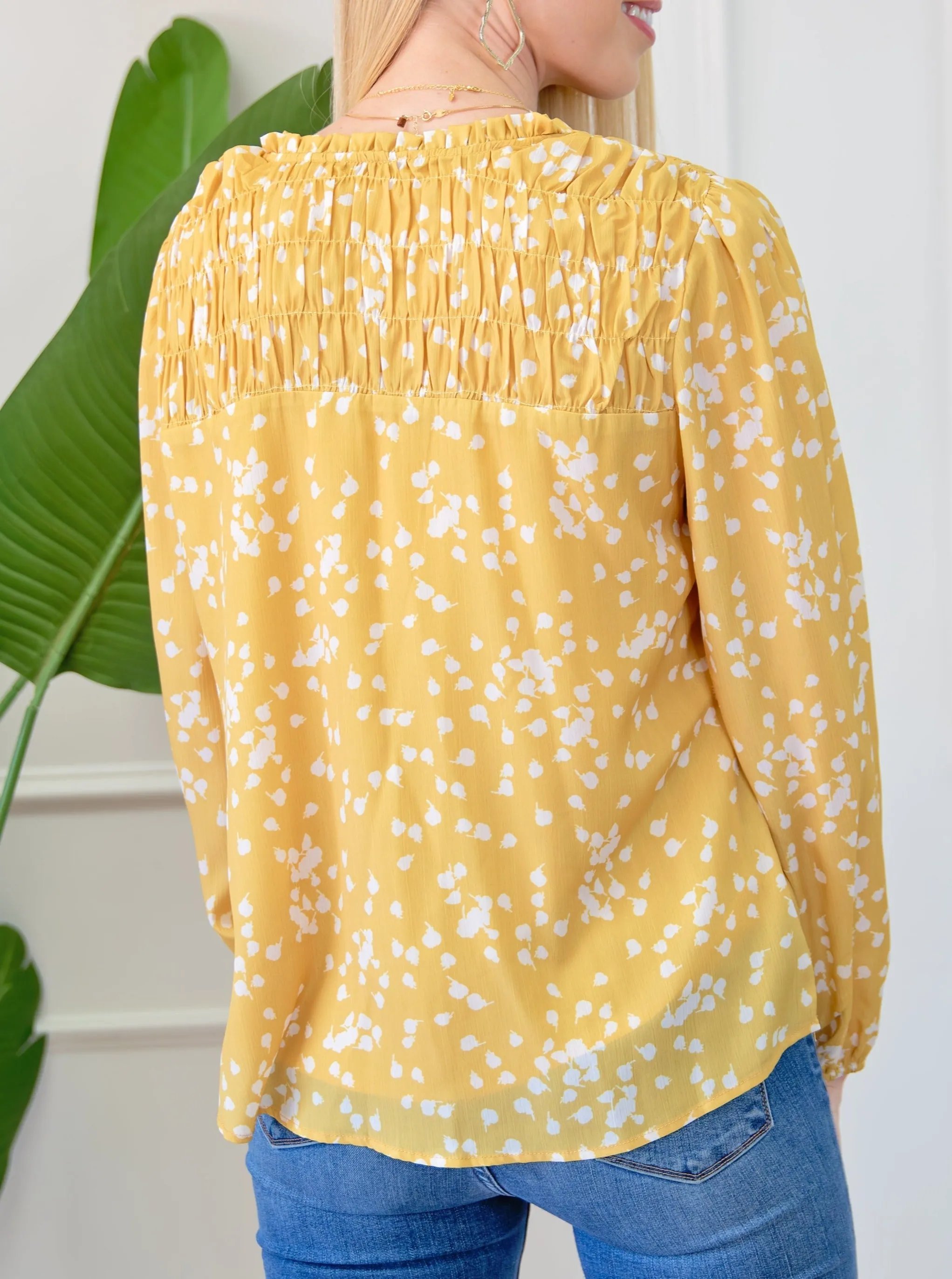Front Split Neck Loose Blouse sold by Roxie’s Picks product image thumbnail 2