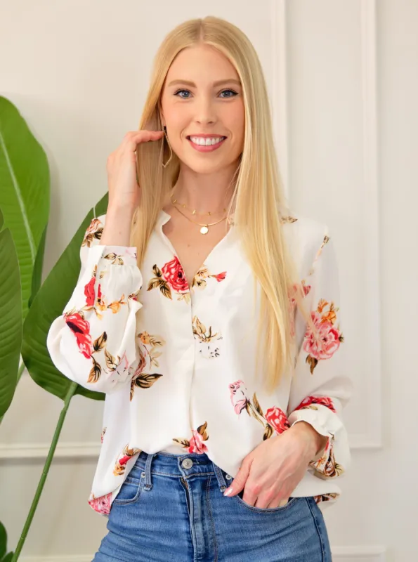 Roses For Me Top sold by Roxie’s Picks