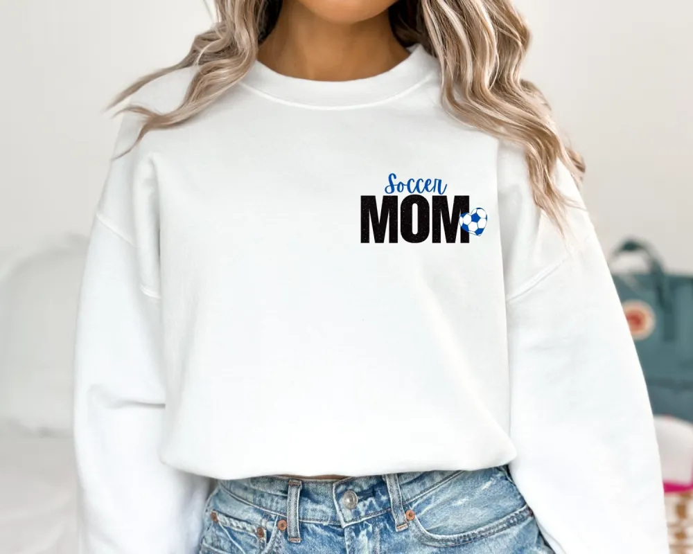Personalized Name and Number Soccer Mom Sweatshirt sold by Roxie’s Picks