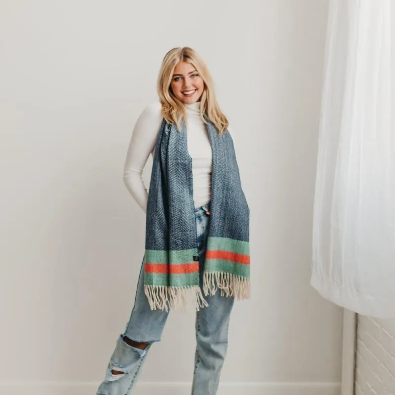 Ultra-soft acrylic material scarves sold by Roxie’s Picks