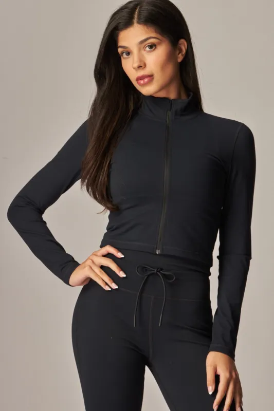 Butter Soft Long sleeve mock Neck Zip-Up Jacket sold by Roxie’s Picks