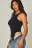 Rhinestone Embellished Seamless Bodysuit sold by Roxie’s Picks