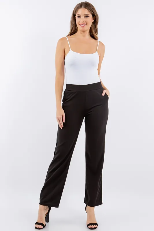 Knit Crepe High Waist Tailored Pocket Pants sold by Roxie’s Picks