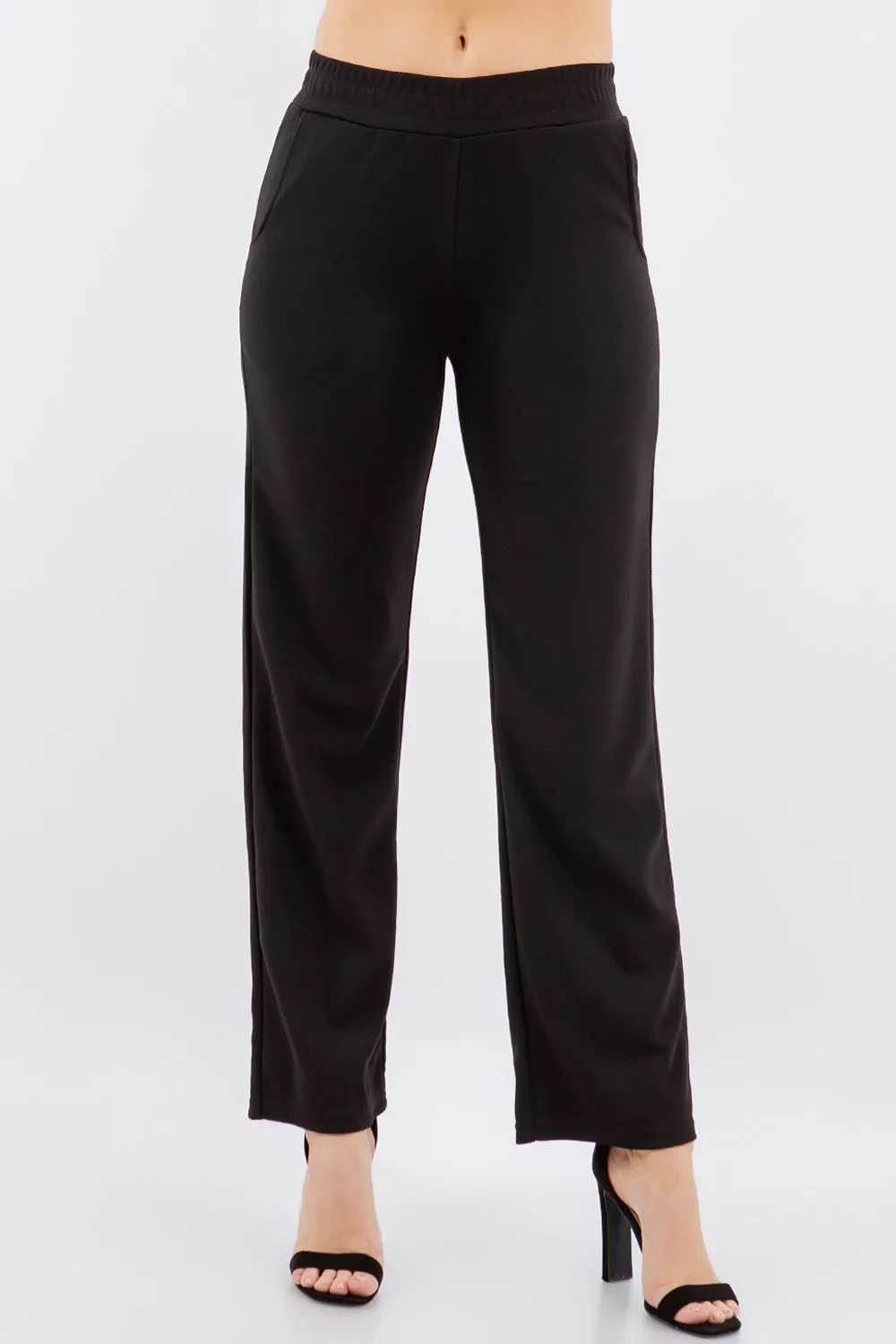 Knit Crepe High Waist Tailored Pocket Pants sold by Roxie’s Picks product image thumbnail 2