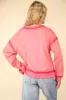 Contrast Spray Detail Oversized SweatShirt Knit sold by Roxie’s Picks