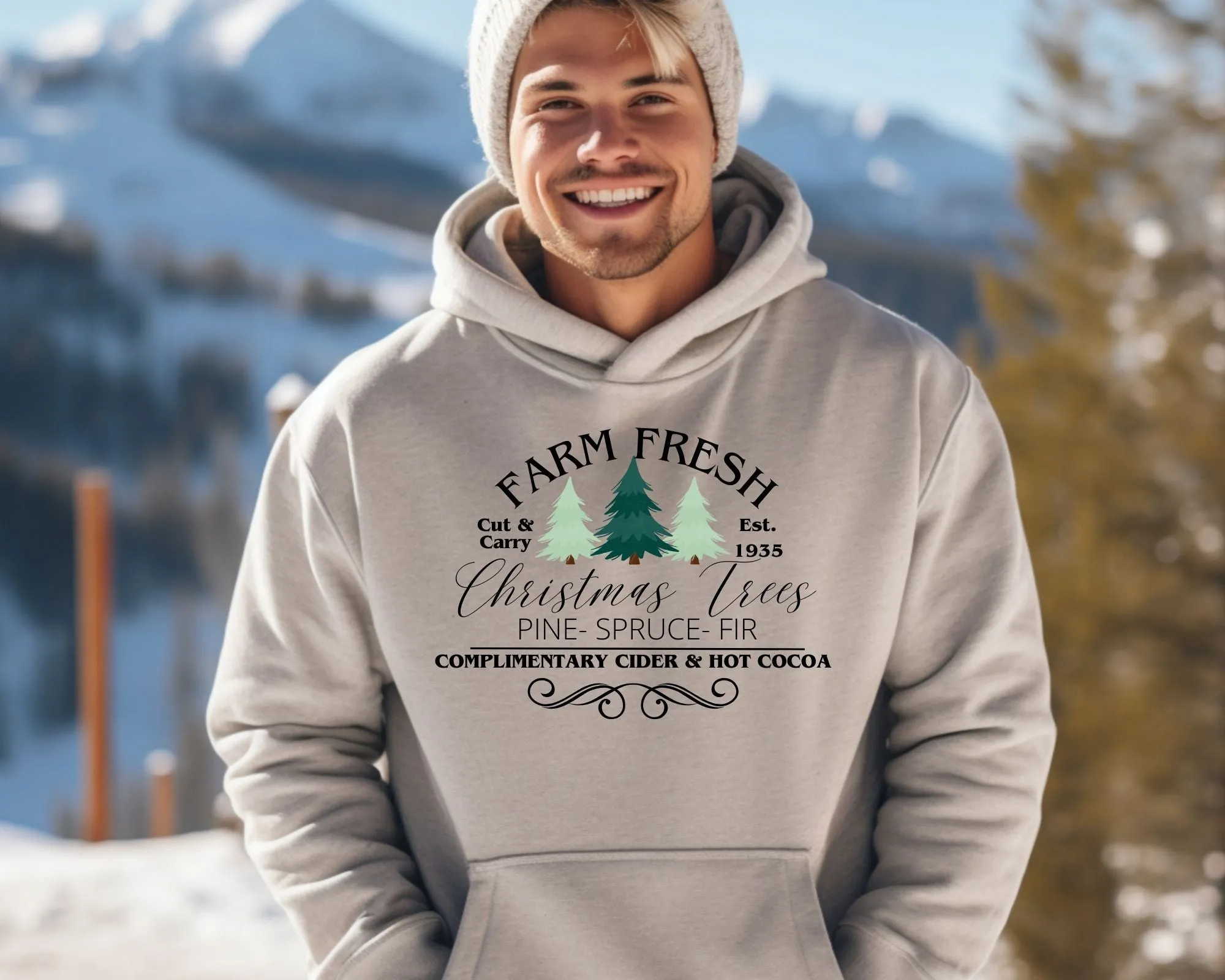 Farm Fresh Christmas Tree Hoodies sold by Roxie’s Picks product image thumbnail 5