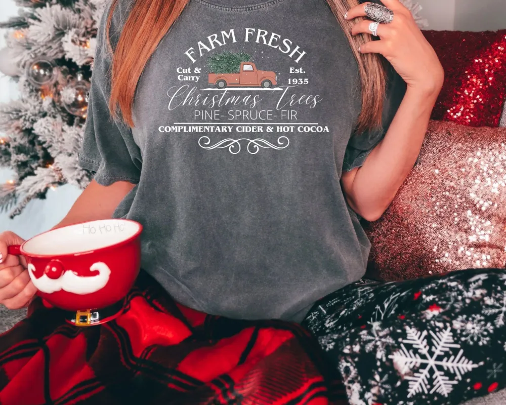 Farm Fresh Christmas Tree Tees sold by Roxie’s Picks