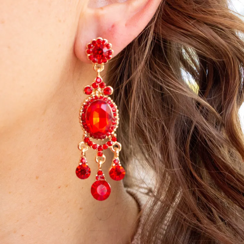 Crimson Cascade Holiday Dangles sold by Roxie’s Picks