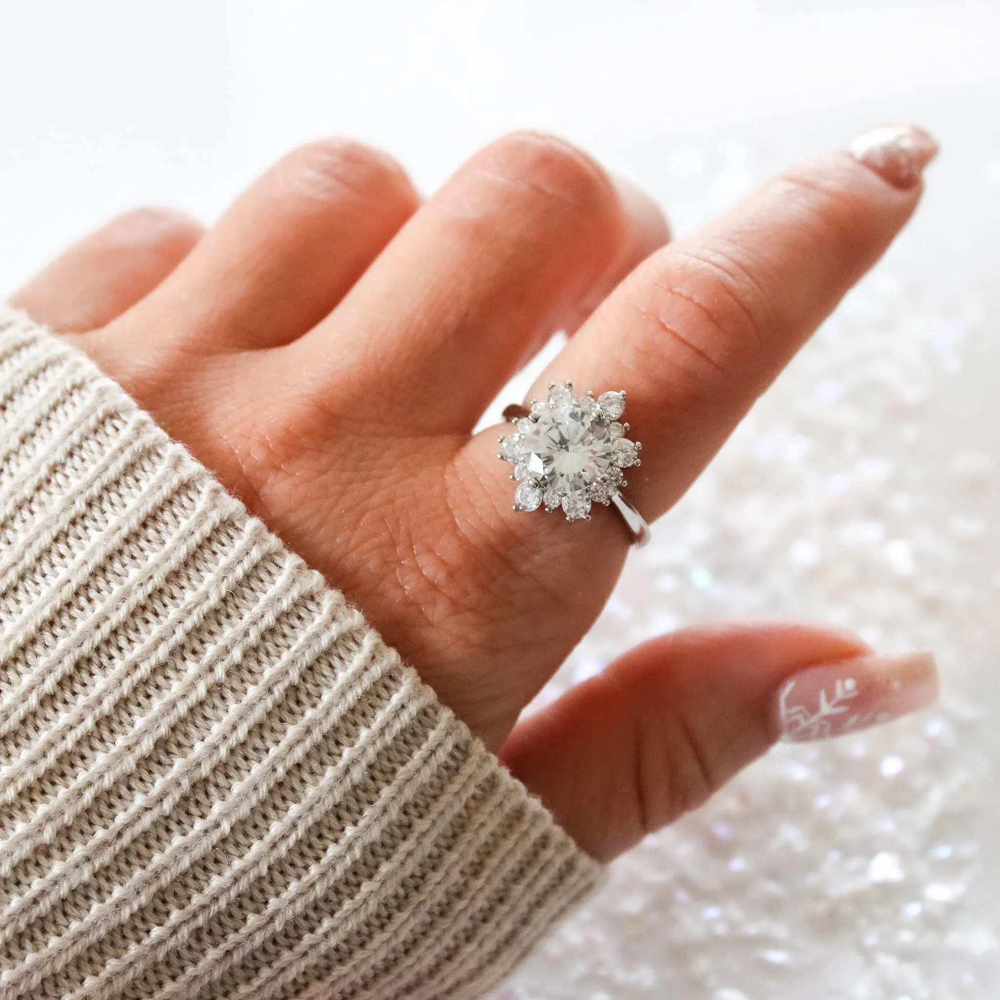 Elsa Snowflake Ring (size 5&10) sold by Roxie’s Picks product image thumbnail 2