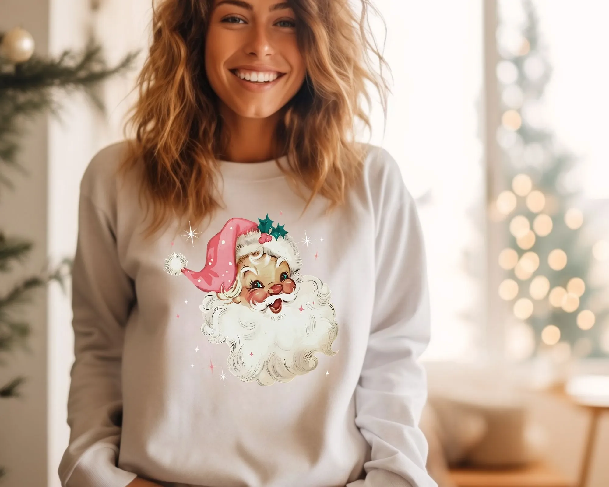 Classic Santa Crew Sweatshirt sold by Roxie’s Picks product image thumbnail 2