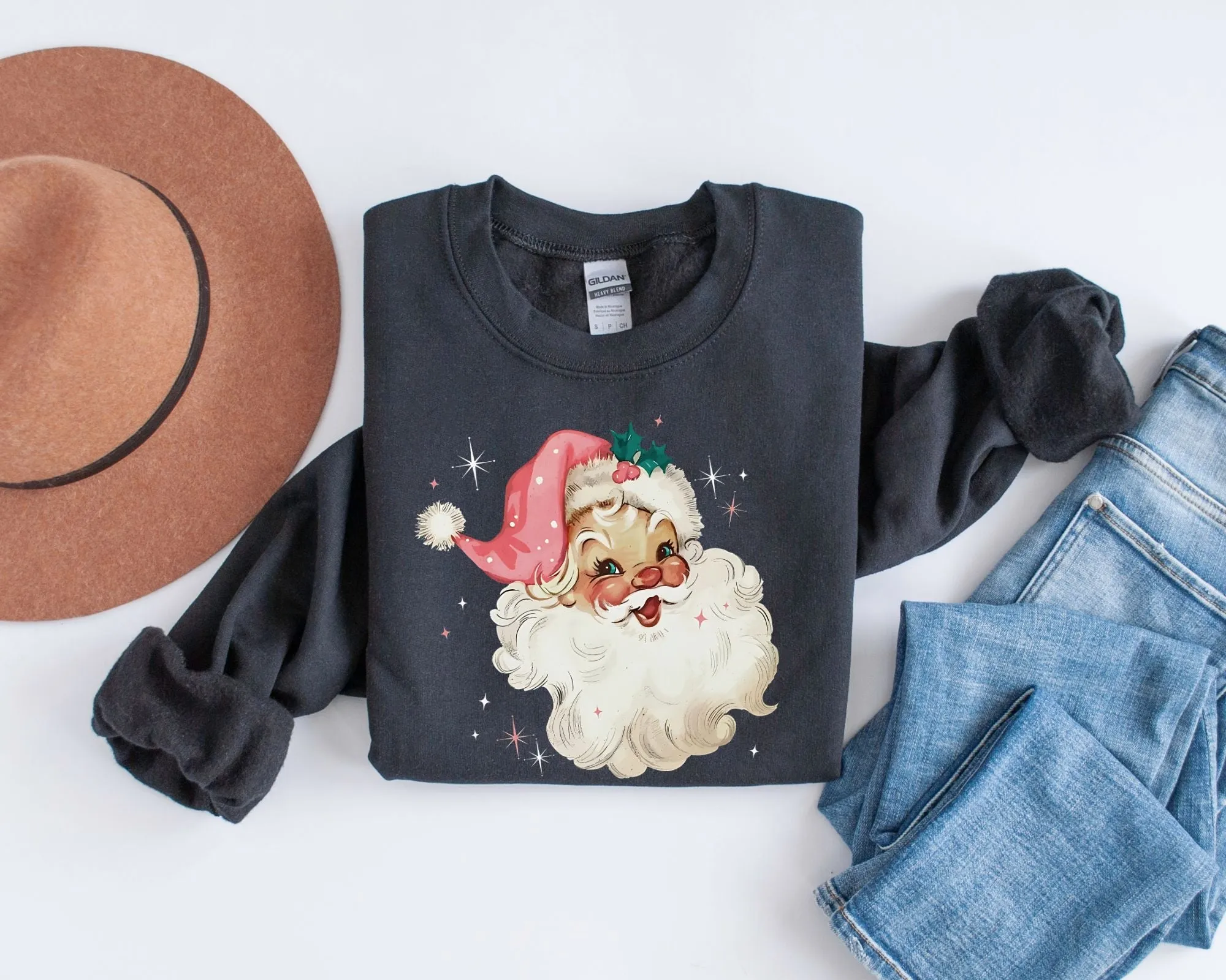 Classic Santa Crew Sweatshirt sold by Roxie’s Picks product image thumbnail 3