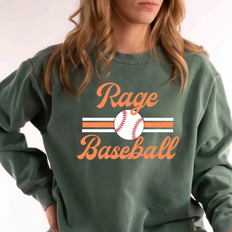 Retro Baseball Comfort Color Sweatshirt sold by Roxie’s Picks
