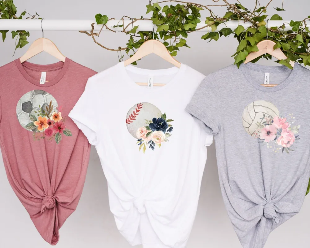 Floral sports Tees sold by Roxie’s Picks