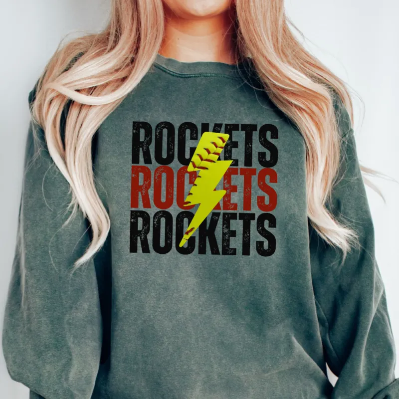 Custom Lightning Softball Comfort Color Sweatshirt sold by Roxie’s Picks