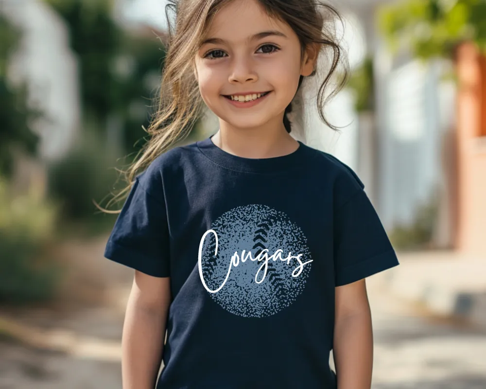 Personalized Faded Softball Tee Youth Size sold by Roxie’s Picks